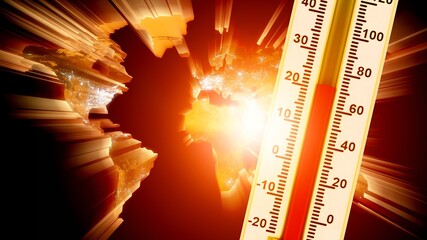 Europe experiences heatwaves as temperatures from climate change.