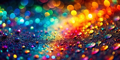 Fototapeta premium Industrial Glitter Oil Slick Background: Abstract Metallic Texture