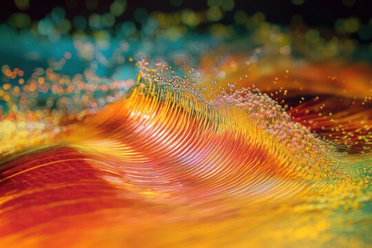 Sound wave propagation through air molecules showing compression waves in true color captured at supersonic speed
