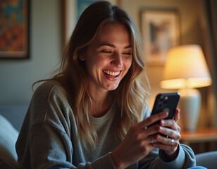 young woman with mobile phone