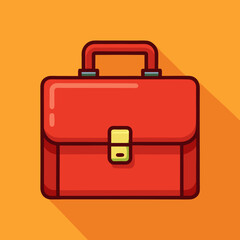 red suitcase icon