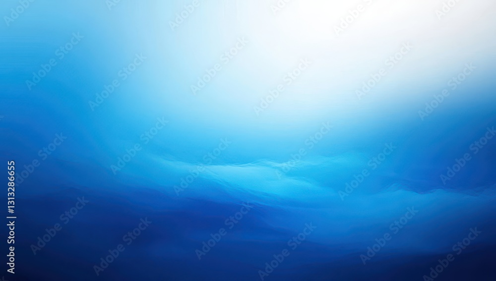 Poster abstract blue gradient background with soft waves and light for creative design, web, and print proj
