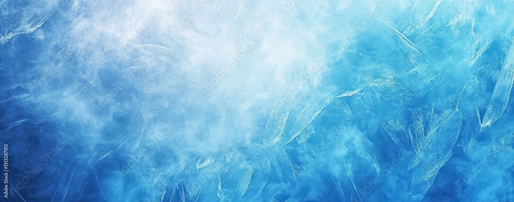 Poster abstract blue ice texture with frost patterns creating a cool and refreshing background for design a
