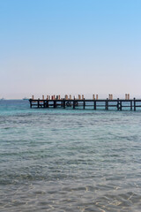 Fototapeta premium Red sea seascape on a sunny day in Hurghada, Egypt