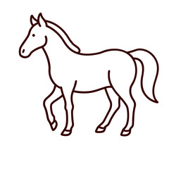 Obraz premium Horse Outline Icon