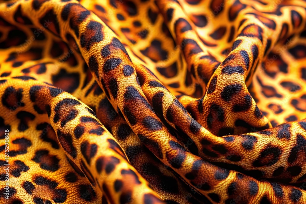 Poster Macro Leopard Print Fabric Textile Pattern Overlay Design Background