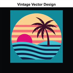 Naklejka premium Vintage Retro Vector Art Design
