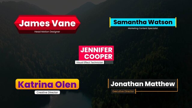 Fast Dynamic Lowerthird