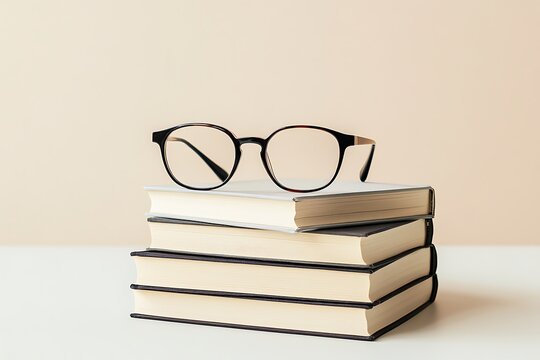 Knowledge and Wisdom: Books and Glasses