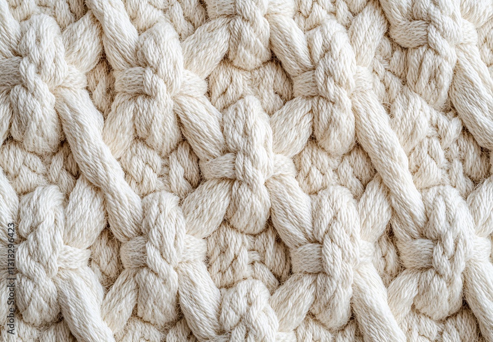 Poster intricate knit pattern showcasing beautiful textures in a soft cream color for stylish home decor : 