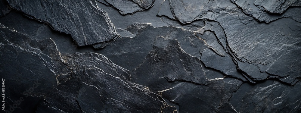 Poster textured slate rock pattern with dark tones suitable for background or design projects : generative 