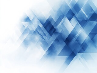 Obraz premium Elegant and minimalistic blue abstract pattern of overlapping translucent shapes conveying depth and sophistication : Generative AI