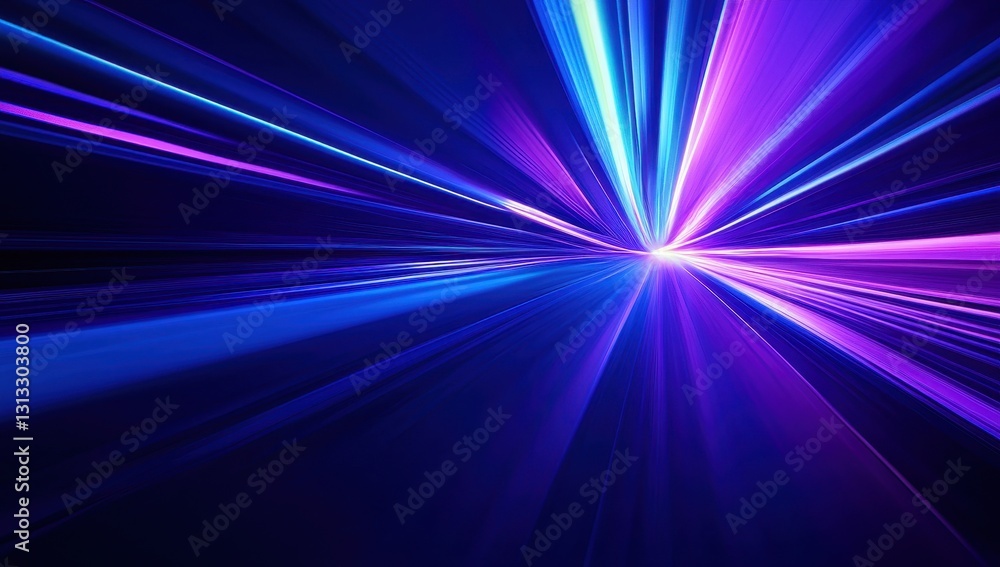 Poster abstract colorful light trails in motion creating a dramatic futuristic background for digital art a