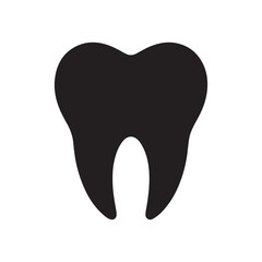 Tooth icon vector illustration. Teeth icon. Tooth shape symbol vector icon