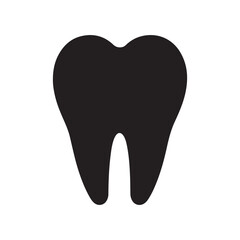 Tooth icon vector illustration. Teeth icon. Tooth shape symbol vector icon
