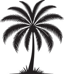 silhouette of palm trees, black palm tree silhouette vector, palm tree vector illustration, palm tree logo vector, palm tree silhouette vector isolated on white background