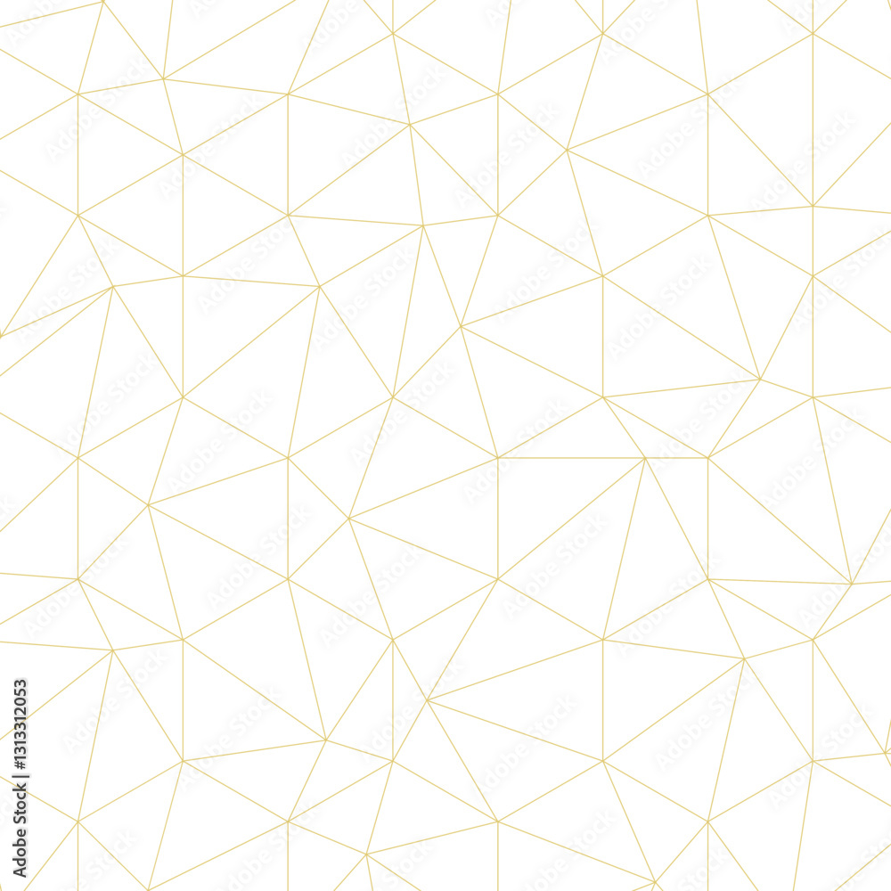 Aufkleber seamless pattern abstract triangle background with elegant golden vector lines. simple geometric vec