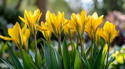 Tulips in spring