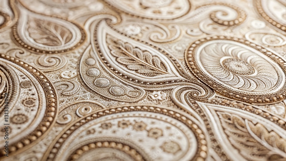 Poster minimalist paisley texture: repeating subtle pattern background