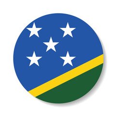 Solomon Islands flag circle icon vector illustration design