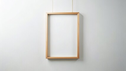 Modern Rectangle Wall Frame Mockup - Generative AI Art, Perfect for Displaying Your Artwork or Photography