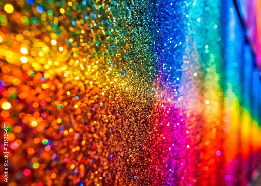 Poster multicolored glitter texture background: sparkling abstract design for festive projects