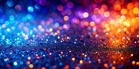 Fototapeta premium Night Photography: Colorful Glitter Gradient Texture for Inspirational Designs