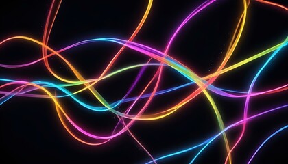 neon, abstract, colorful, glowing, lines, light, vibrant, futuristic, digital, energy, dynamic, motion, electric, spectrum, illuminated, fluid, movement, artistic, modern, radiant, bright, luminescent