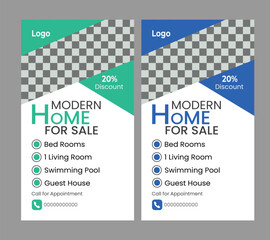    Real estate social media post instagram story and facebook banner template
