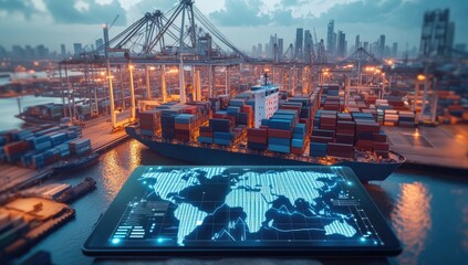 Global Trade at Port Terminal