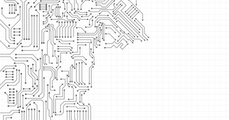 Vector circuit board pattern for background technology.  Abstract digital background with technology circuit board texture. Electronic motherboard illustration. EPS 10
