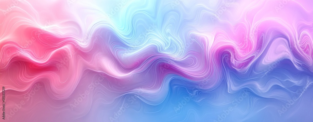 Poster subtle pastel waves generating a tranquil and flowing texture