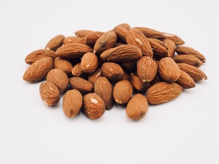볶은 유기농 아몬드, 음식, 너트 