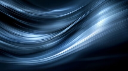 Fototapeta premium Abstract minimalist design with smooth diagonal dark blue lines and subtle gradients 