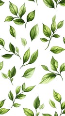Lush green leaves displaying the natural elegance of ivy in a seamless pattern for nature-themed design and artwork