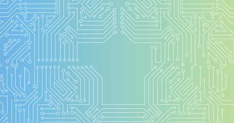 Electronic circuit boards on a seamless white background. 
