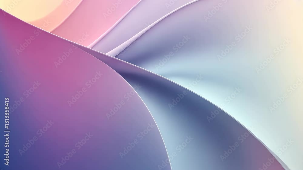 Poster smooth gradient transition of pastel colors in abstract art