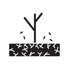 Obraz premium drought glyph icon