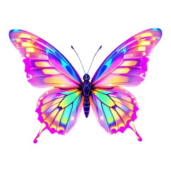 Iridescent Glass-Like Butterfly