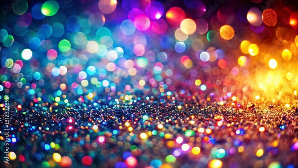 Poster sparkling multicolored glitter background with shimmering sparkle effect - perfect for festive desig