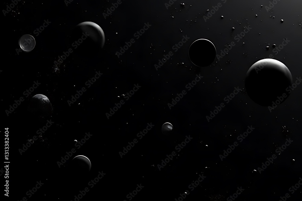 Aufkleber exploring celestial bodies in outer space astronomical phenomena digital artwork dark environment ab