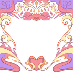 cute valentine decoration element, doodle art
