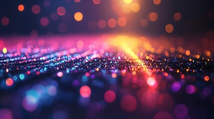 Abstract image representing digital data transfer and energy