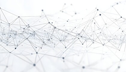 Abstract Network Showing Interconnected Nodes and Lines