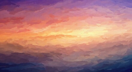 Ethereal Sunset Painting