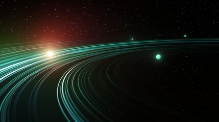 Fototapeta premium Star Ring Sparkling Night