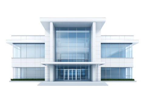 Modern building with reflective glass facade, a stunning example of urban architecture - Powered by Adobe