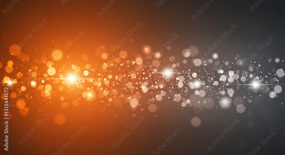 Poster varied light sizes and an out-of-focus aesthetic are showcased in blurred circular lights creating a