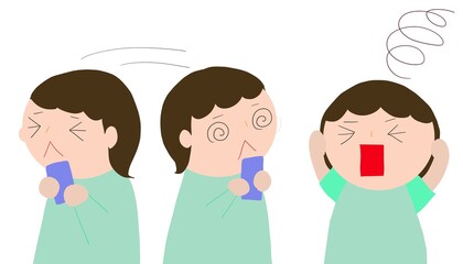 スマホを見て混乱する女性