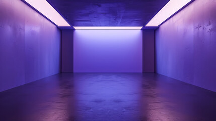 Empty purple studio room, used as a background for displaying products.